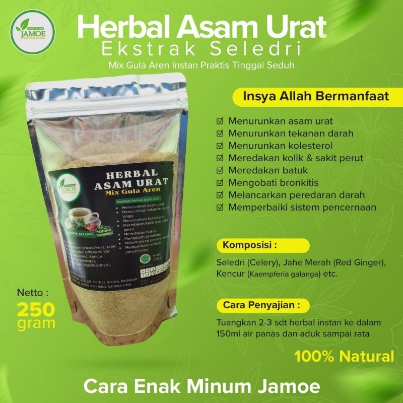 

HERBAL ASAM URAT/EKSTRAK SELEDRI MIX GULA AREN INSTAN