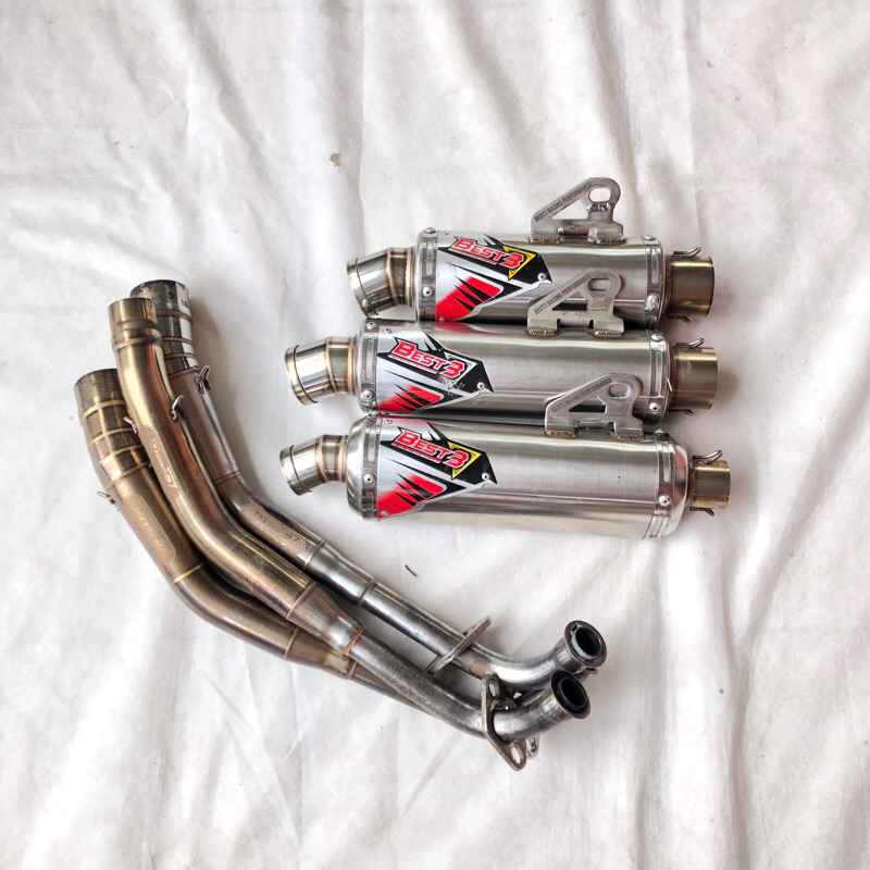 Knalpot BEST3 Racing Exhaust Second Original Yamaha Aerox old Aerox Connected New Nmax dan Lexi Beka