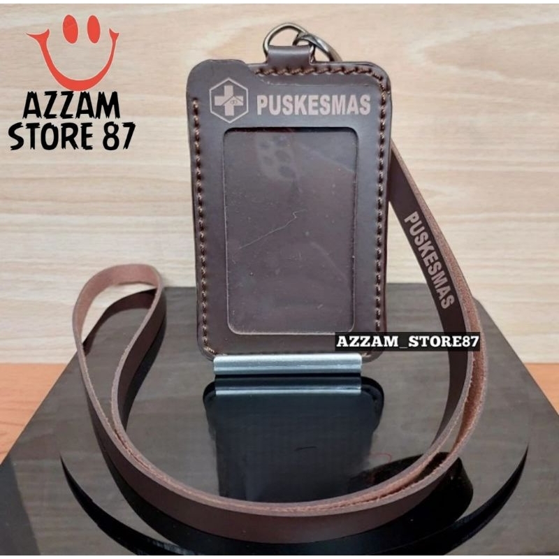 

ID Card Holder Tali Lanyard Name Tag Logo PUSKESMAS