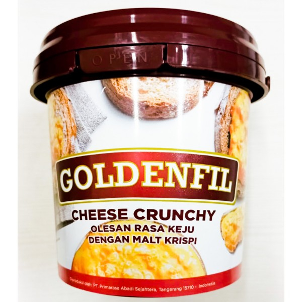 

[oddsolshop] pekanbaru/Goldenfil Cheese Crunchy 1KG Olesan Rasa Keju Malt Kripsi Selai Roti Kue