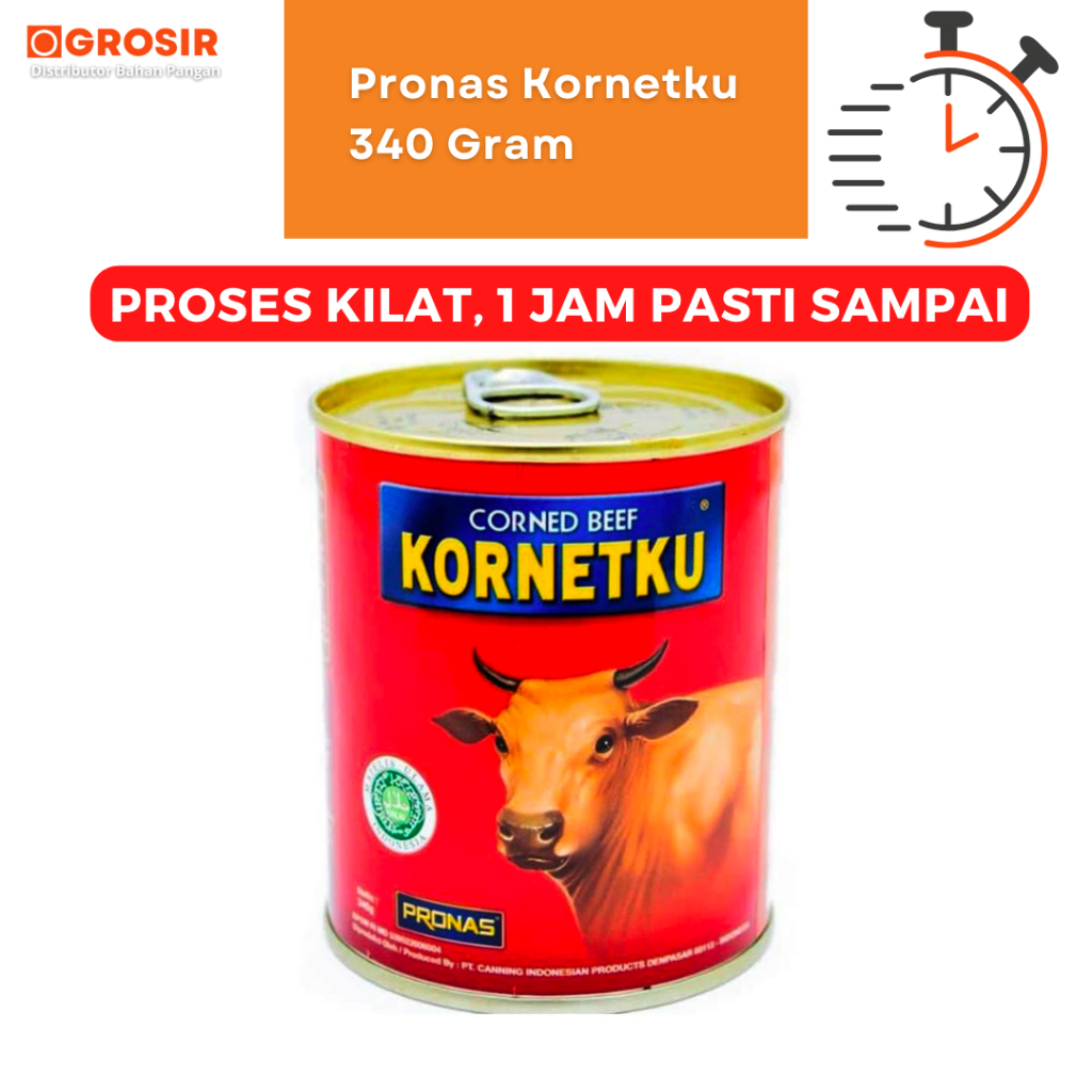 

kornet kornetku pronas 340gr DAGING SAPI KALENG