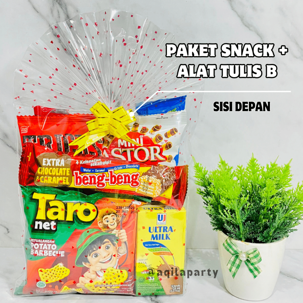 

Paket Snack Ulang Tahun Anak + alat tulis / Bingkisan Ultah / Hampers Ulang tahun