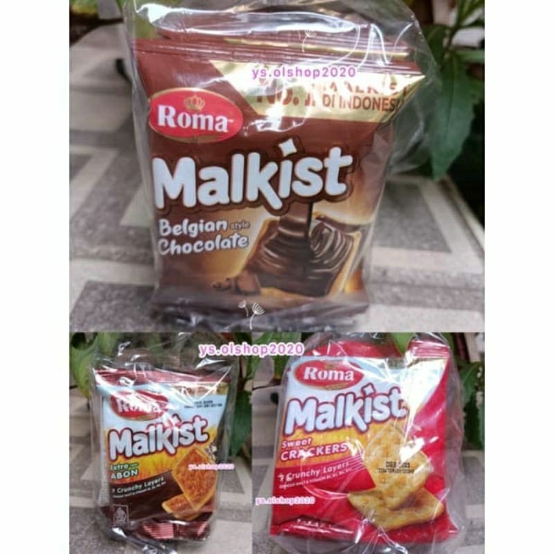 

MALKIST ROMA Belgia Chocolate RENCENG isi 10 Pcs