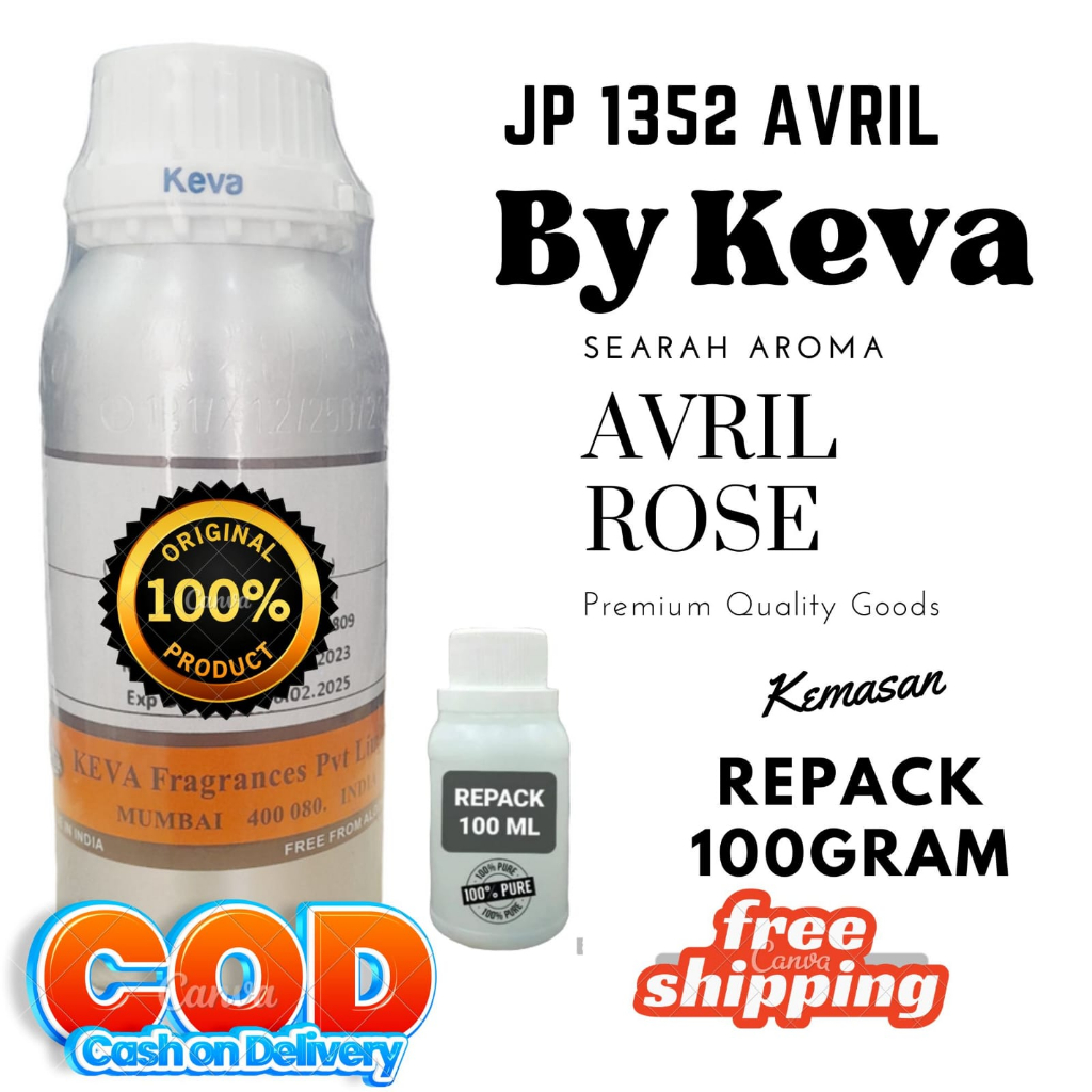 100 GRAM FORBIDEN ROSE BY KEVA SEARAH AROAM AVRIL BIBIT MURNI ( REPACK )