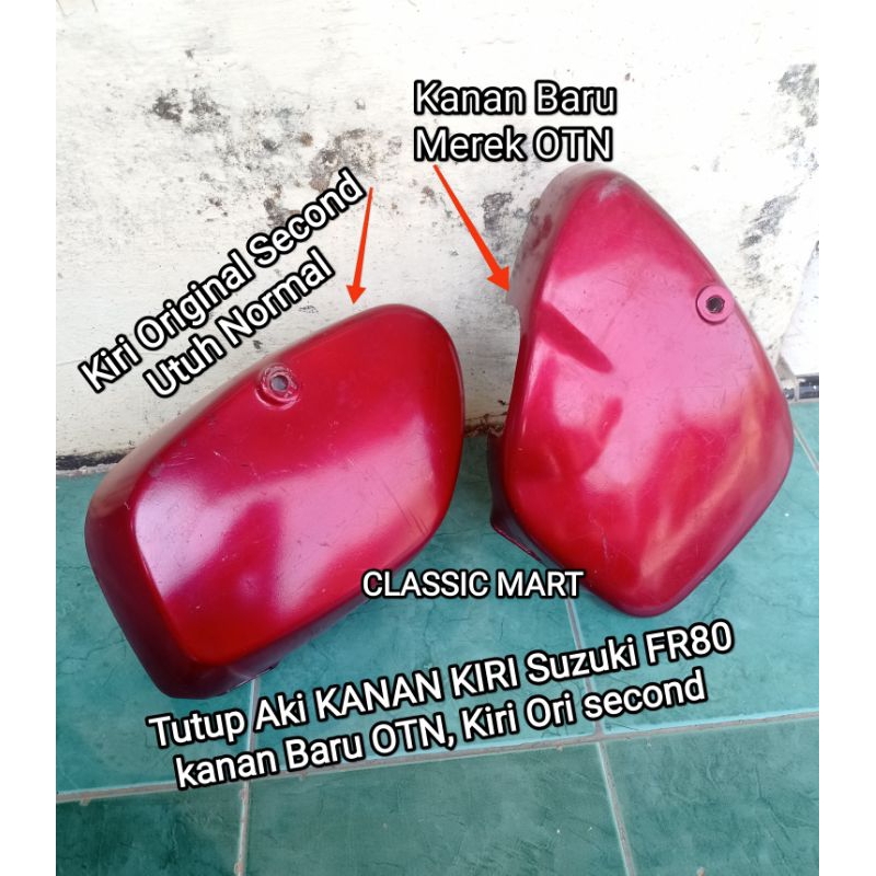 COVER BOX TUTUP AKI KANAN KIRI SUZUKI FR80-FR 80-FR CDI-FR FAMILY ORI