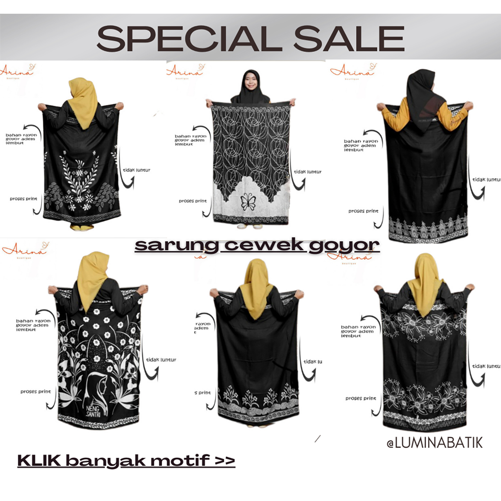 SARUNG BATIK WANITA SANTUNG GOYOR GLOYOR MBAK SANTRI SARUNG SANTRI PUTRI KAIN SARUNG BATIK WANITA SA