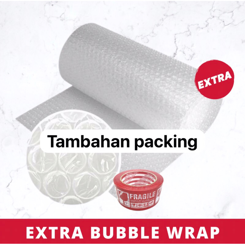 

BUBBLE WRAP UNTUK TAMBAHAN PACKING EXTRA AMAN