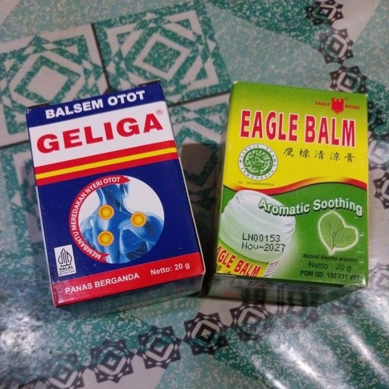 BALSEM Geliga / Balsem Lang / Balsem Otot / Balsem aroma terapi cap lang / Balsem panas