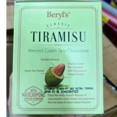 

BERYLS CHOCOLATE TIRAMISU CLASSIC GREENTEA 100GR