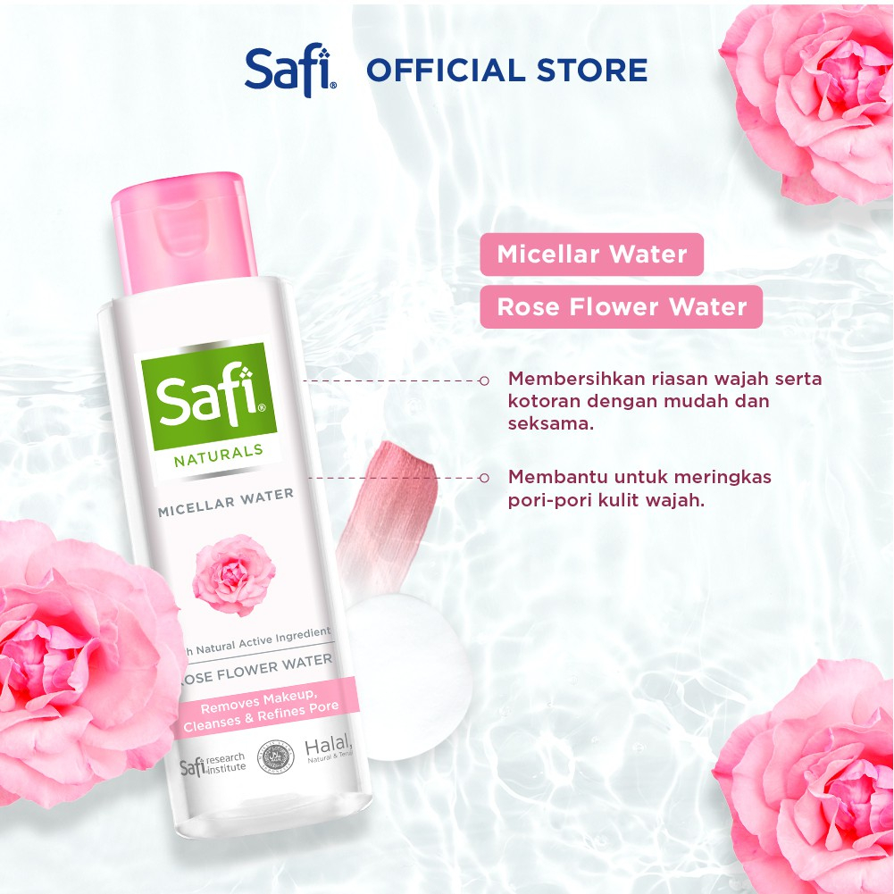 Safi Naturals Micellar Water With Rose