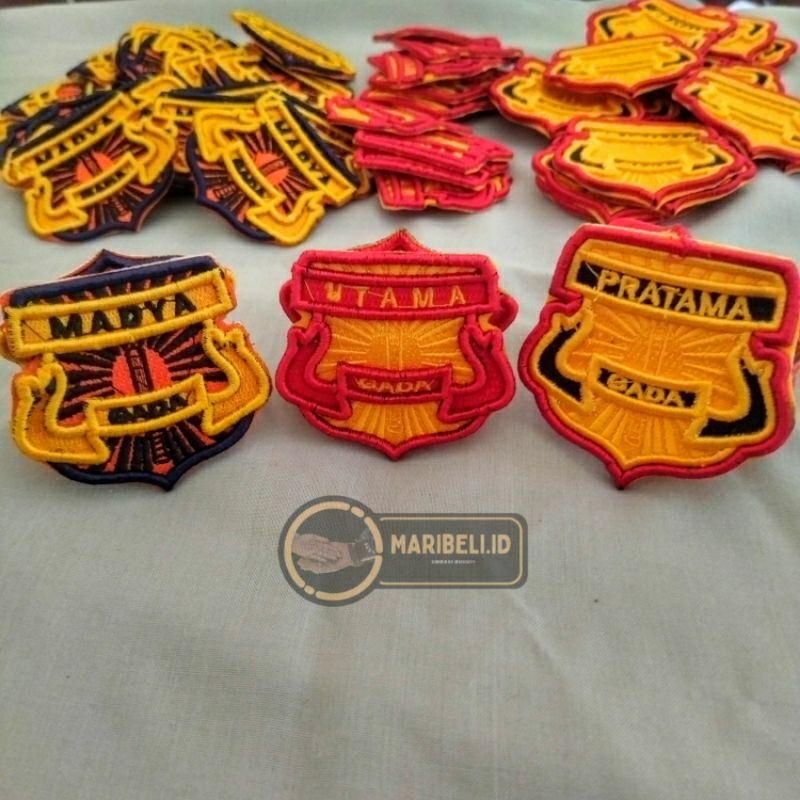 ATRIBUT SATPAM GADA PRATAMA-GADA UTAMA-GADA MADYA (BORDIR TIMBUL 3D)