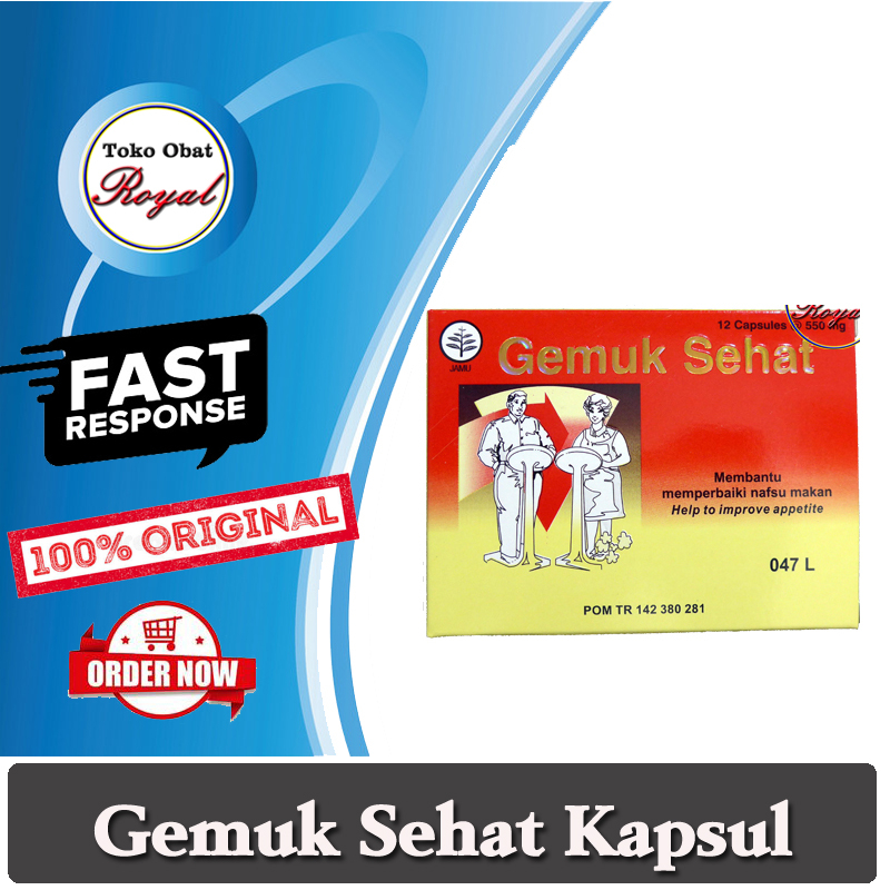 Gemuk Sehat Kapsul Jamu Borobudur Tambah Nafsu Makan