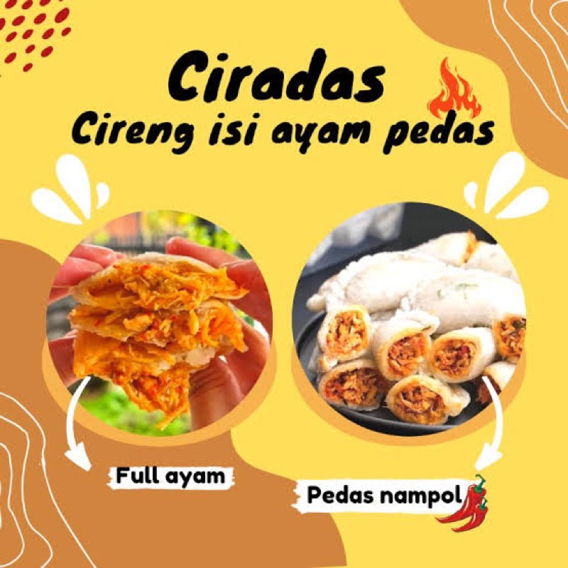 

cireng setan isi ayam suwir