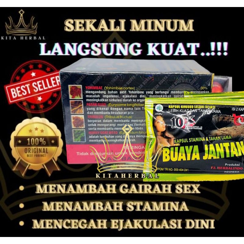 Buaya jantan kapsul 10x