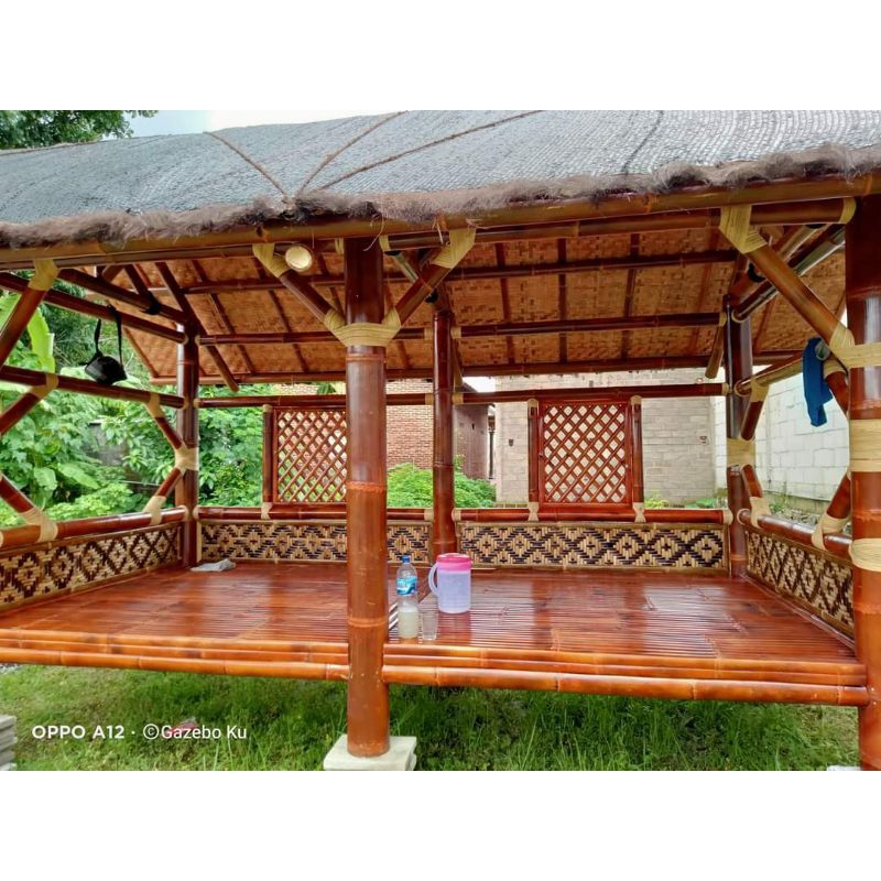 gazebo bambu ukuran 2x4m