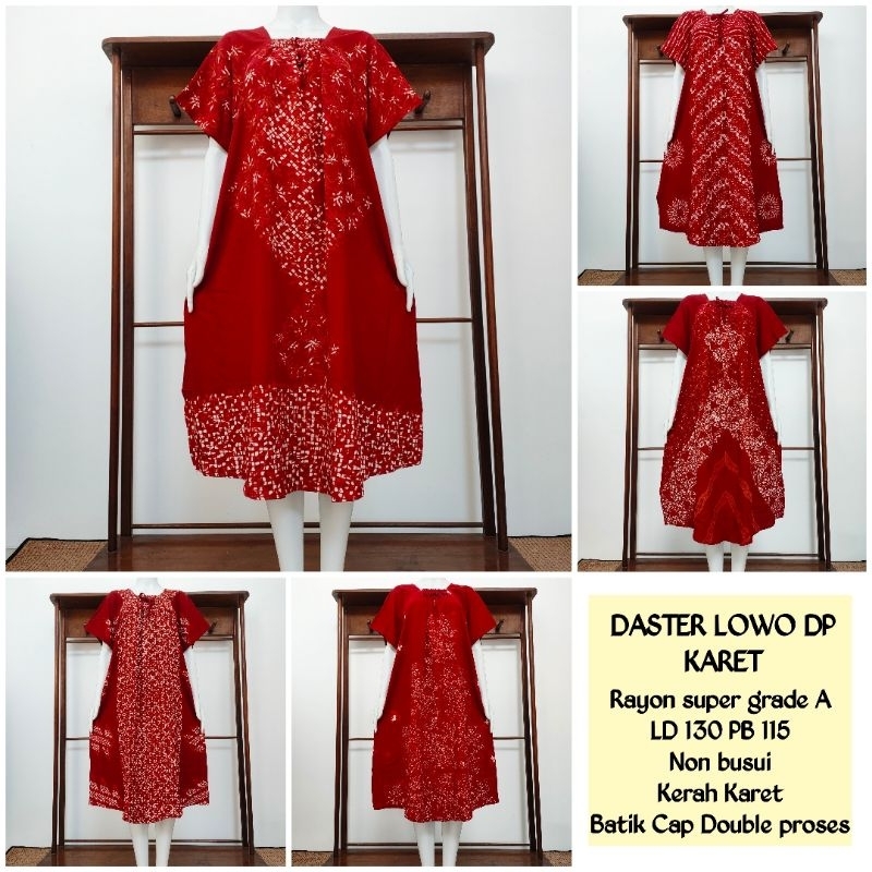 BATIK AIS Daster Lowo Kalong Kerah Karet Non Busui Jumbo Premium