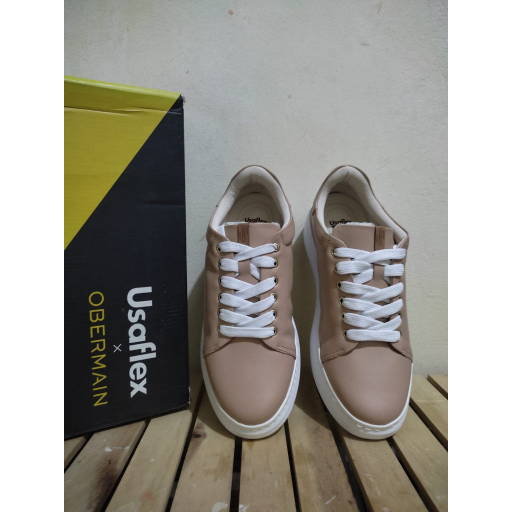 SNEAKERS OBERMAIN - OBERMAIN STELLA ELLEN SHOES GENUINE LEATHER ( KULIT SAPI ) – OBERMAIN X USAFLEX 