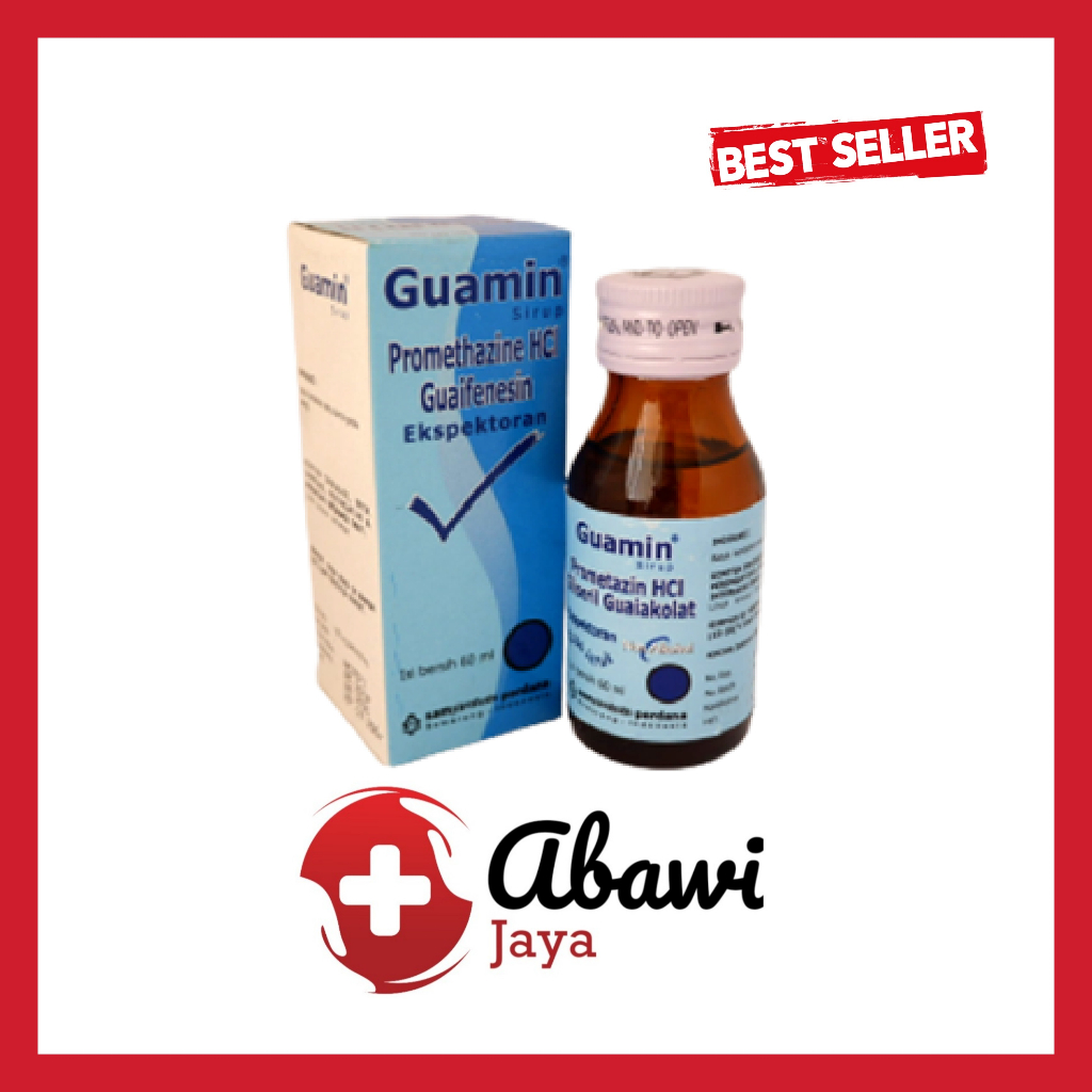 [AB] Guamin Sirup 60 ML / GUAMIN SYRUP / mengatasi Batuk Berdahak dan Alergi.