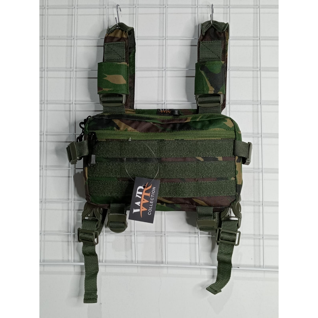 Tas Dada Loreng TNI Tactical Multifungsi Merk WR / Tas dada pria / Tas dada cobra / Tas dada garis t