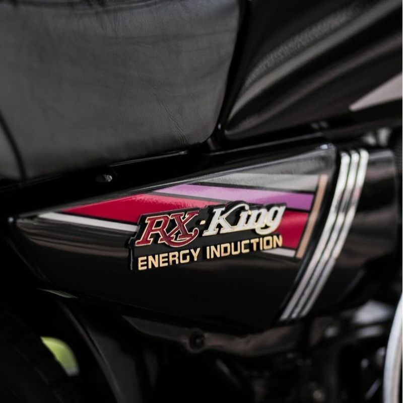 Emblem Box aki Rx king Rxk Rxking energi induction Merah Kiri kanan