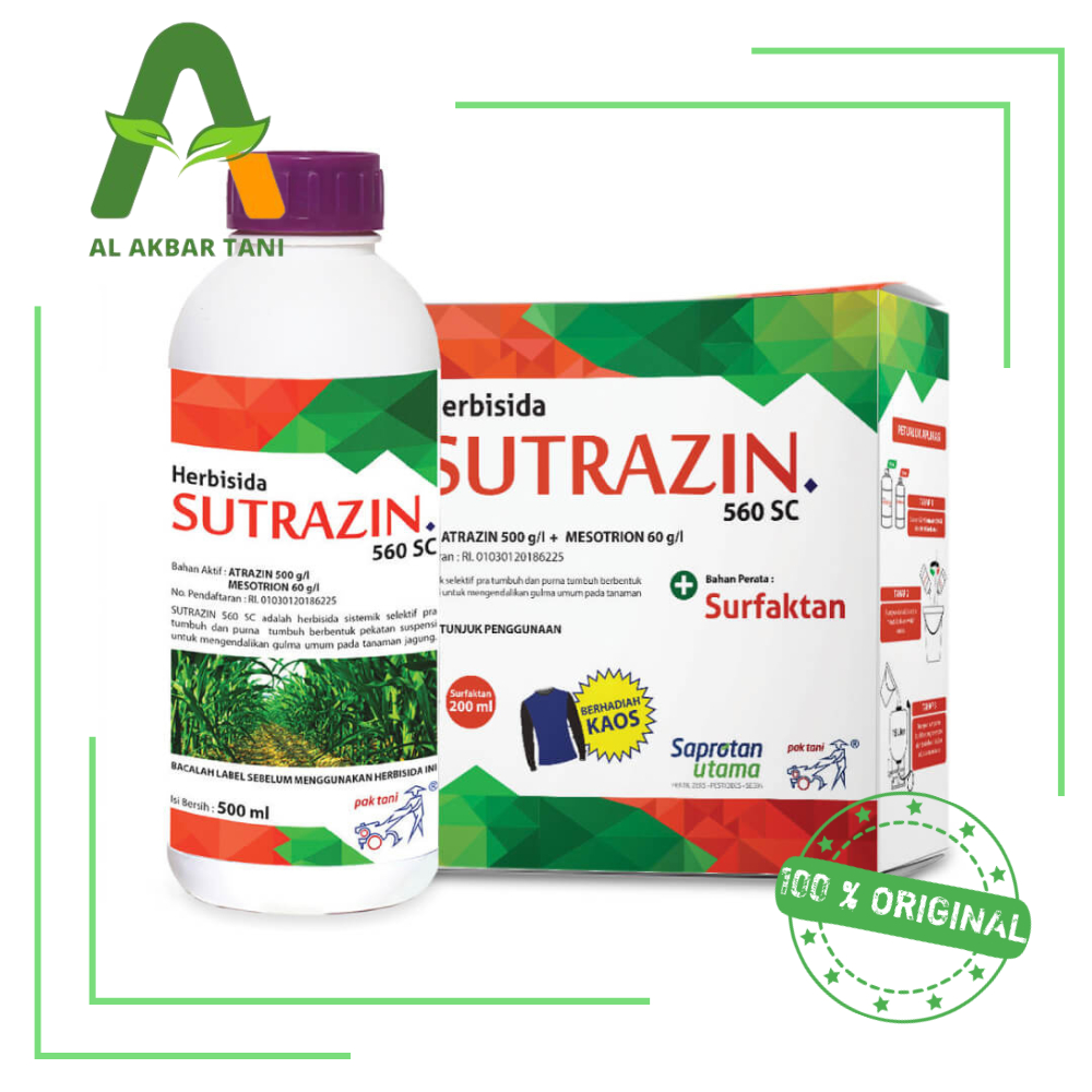 Herbisida Sutrazin 560 SC Pak Tani 500ml