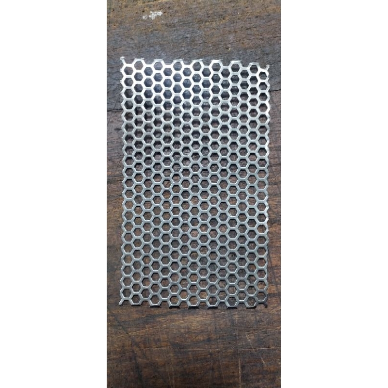 Ram Gril / Plat Lubang/ salon box sound/60x27 cm kotak 10x10 mm ,  Segienam 6 mm , dan bulat 3 mm , 