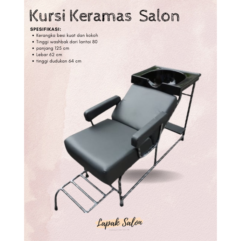 Kursi keramas/kursi keramas salon/kursi salon/alat perawatan salon/tempat cucian rambut