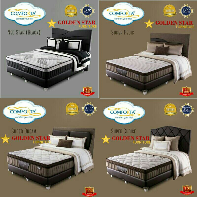 Springbed Comforta 160x200 POPULAR 160 spring bed full set