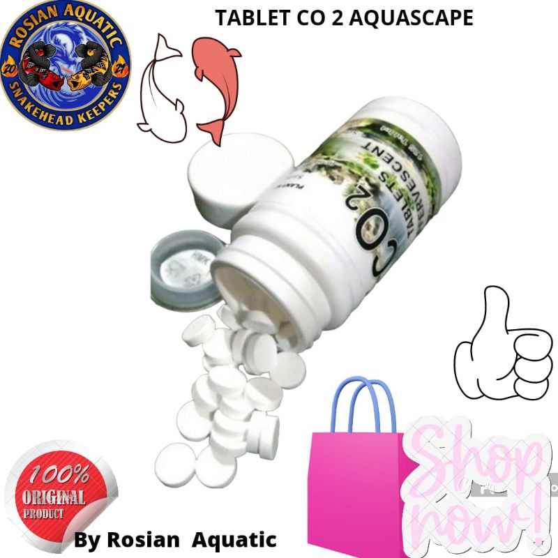 CO2 Tablet untuk Aquascape Co2 Tablet Aquascape CO 2 Isi 125pcs