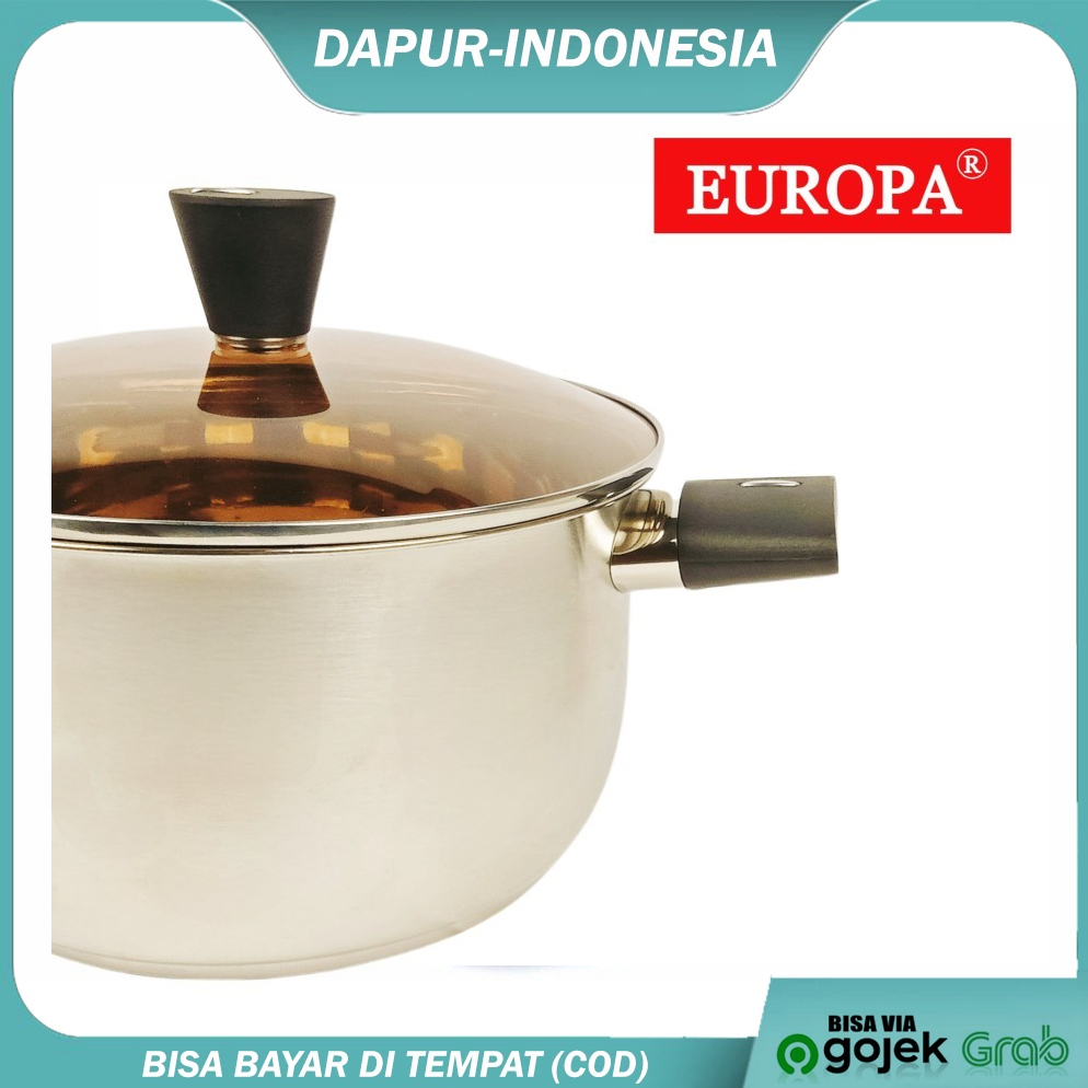 PANCI EUROPA Soup Pot Steamer 1 Susun Panci Sup Stainless