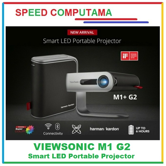 Viewsonic M1+ G2 Portable Mini Projector Proyektor Portabel