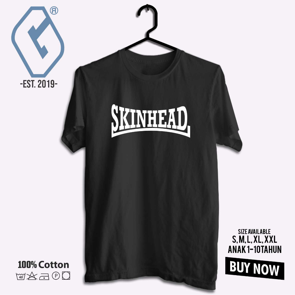 kaos distro skinhead / baju skinhead premium