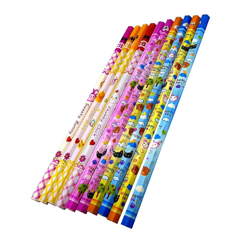 

(10 PCS)PENSIL 2B KARAKTER LUCU / PATLOT 2B LUCU MINIMAL ORDER 10 PCS