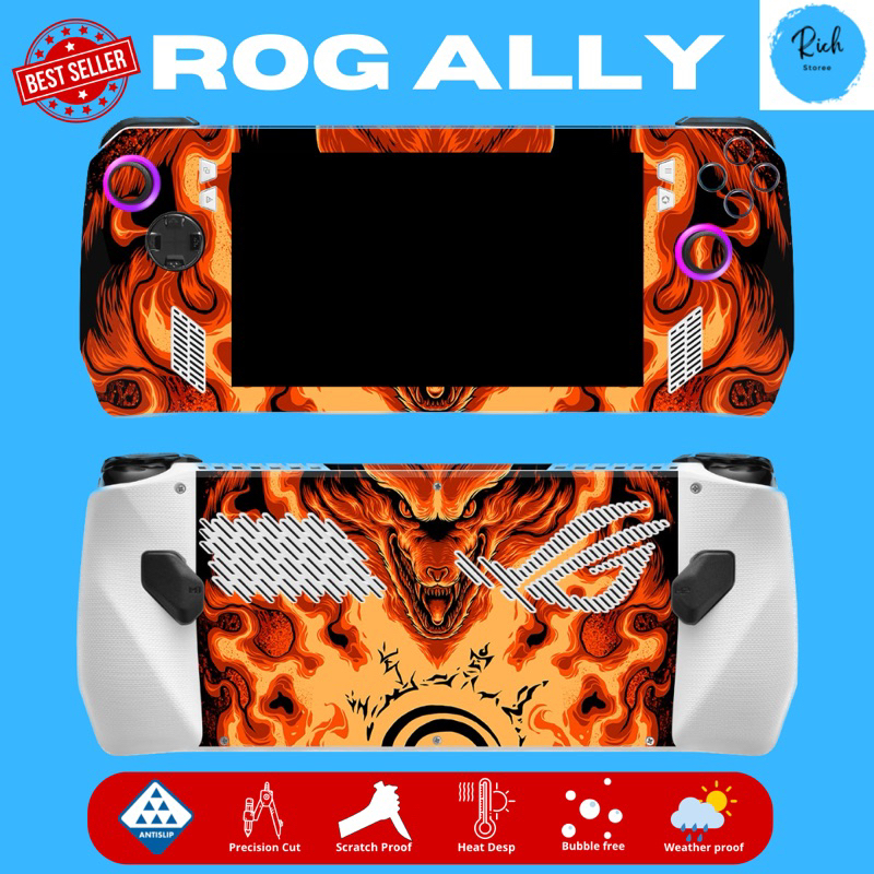 Garskin skin pelindung ROG ALLY bisa custom Naruto