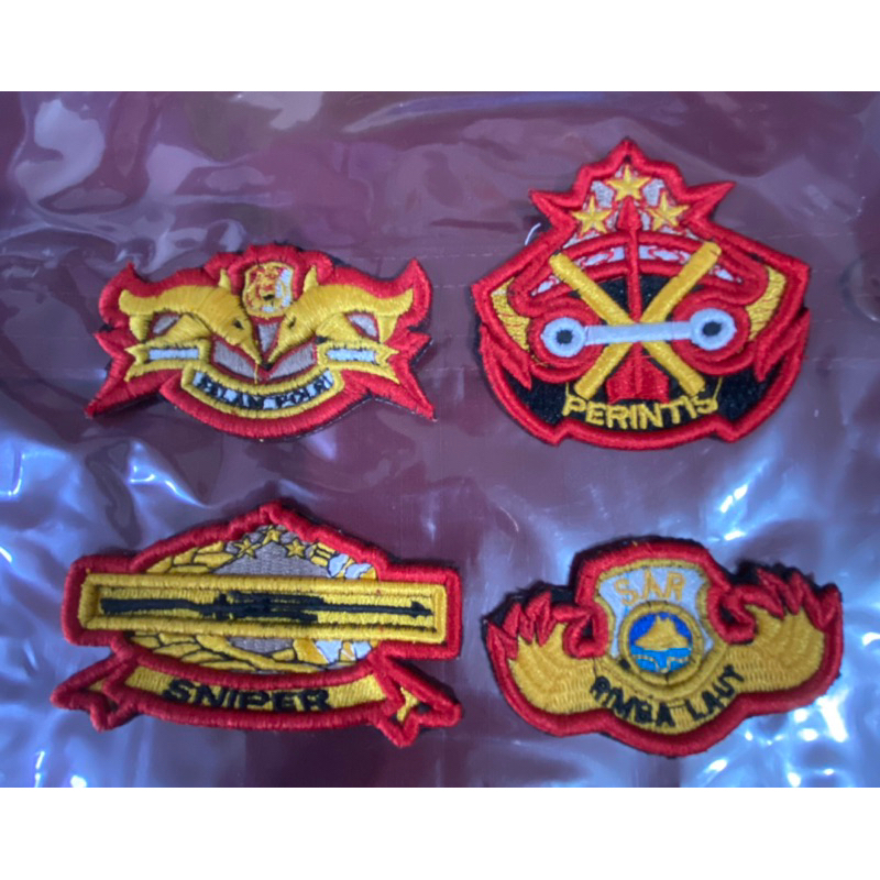 Atribut polri bordir Timbul 3D