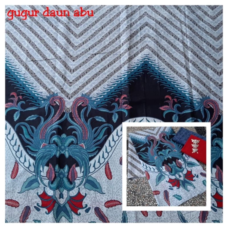 kain batik katun halus motif gugur daun set kebaya embos batik pekalongan kain meteran