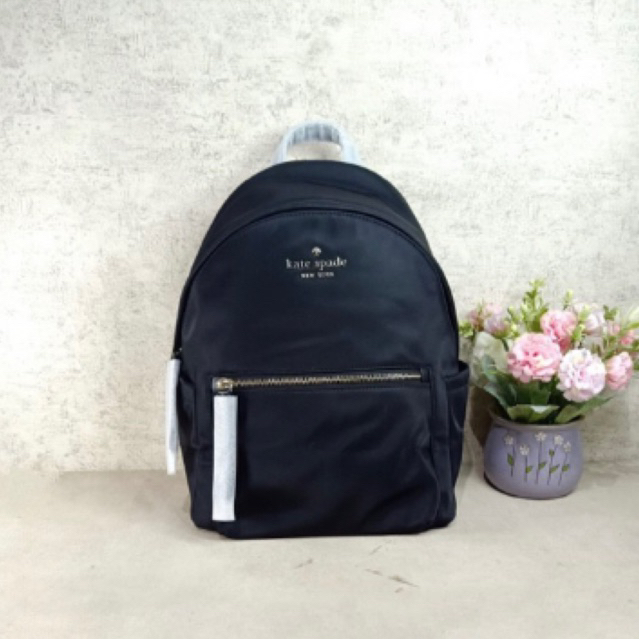 Kate Spade Backpack Chelsea Medium Black Nylon