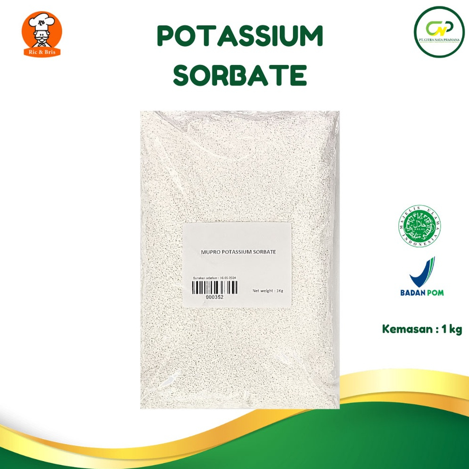 

Potassium Sorbate 1 kg / Potasium Food Grade Pengawet Makanan Halal