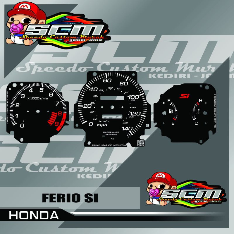 Papan speedometer Civic Ferio panel spidometer custom civic ferio