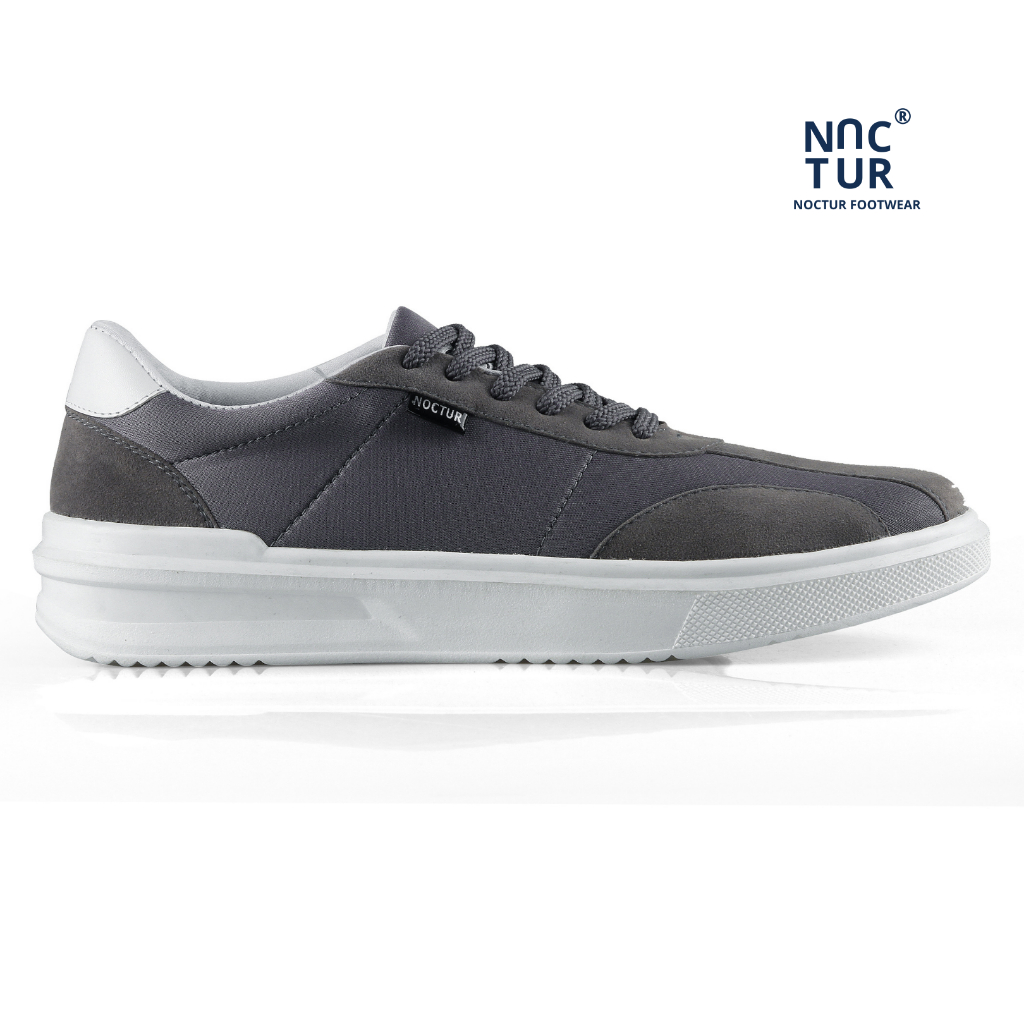 NOCTUR - Levin Gray - Sepatu Pria Casual Abu R-017