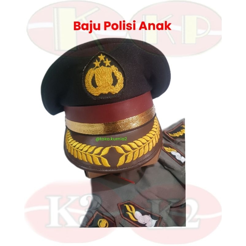 baju polisi anak lengkap