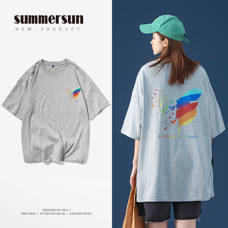 BAJU KAOS OVERSIZE KATUN IMPOR / OVERSIZE T-SHIRT "Butterfly"