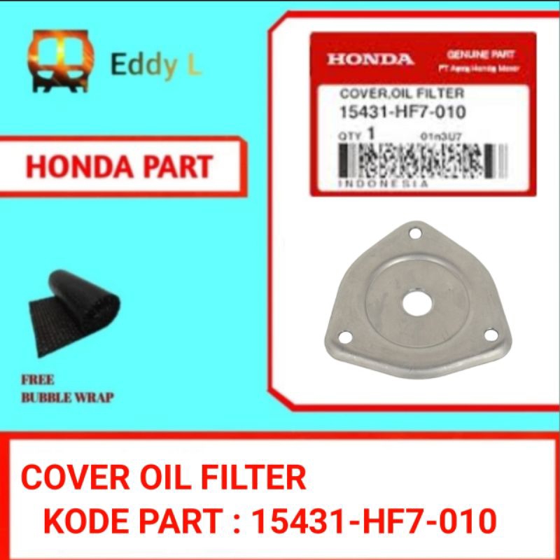 Cover Oil Filter/Cover Tutup Filter Oli BLADE|REVO|SUPRA|GRAND|LEGENDA|SPACY|KHARISMA (15431-HF7-010