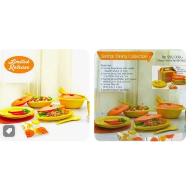 blossom kuning Tupperware pre love masih mulus no baret no lecet