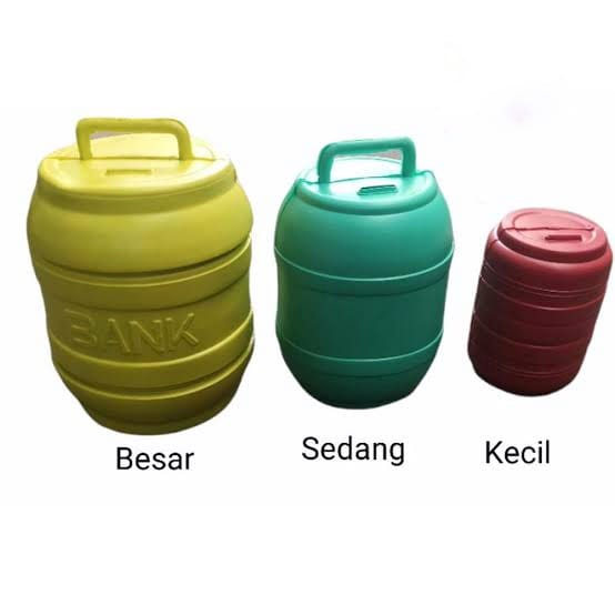 celengan plastik gentong