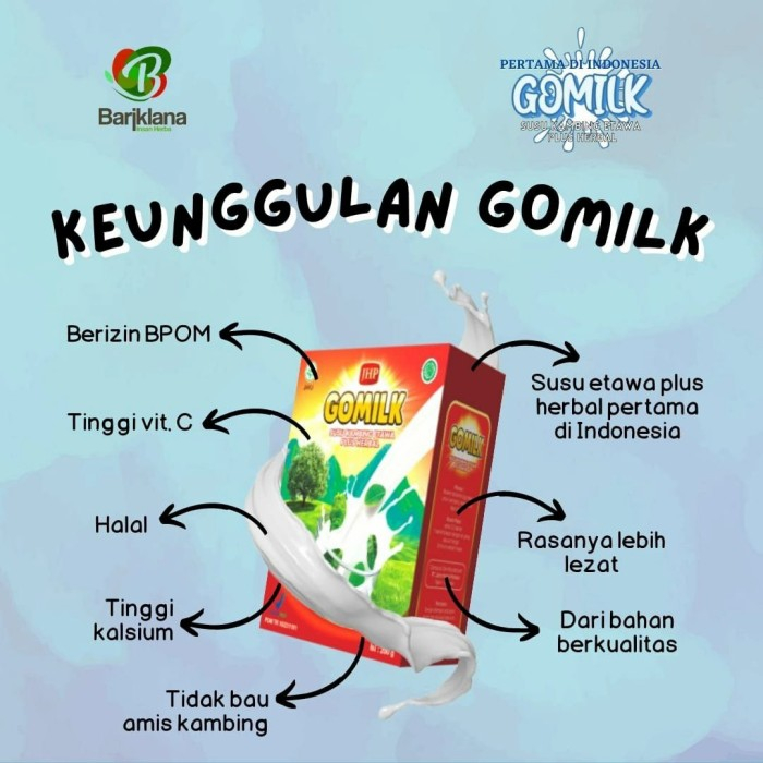 

PROMO BELI 5 get 7GOMILK Susu Kambing Etawa buy 5 get 7 untuk Mengatasi Mencegah Nyeri Sendi Lutut Pinggang Rematik Asam Urat Kolesterol Pengapuran Tulang