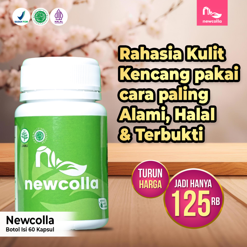 Newcolla collagen pencerah wajah kusam wanita pemutih badan alami ampuh original bpom