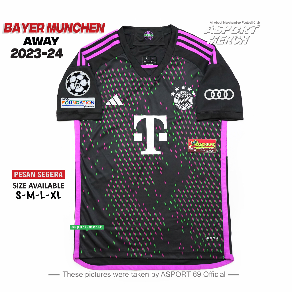 JERSEY BOLA MUNCHEN AWAY TERBARU 2023 2024  JERSEY MUNCHEN AWAY 23 24