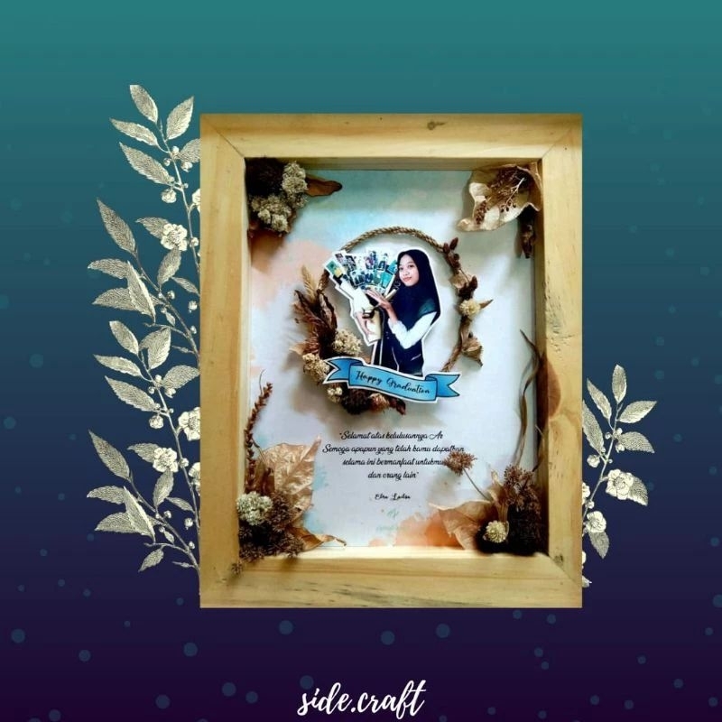 KADO WISUDA / KADO PERNIKAHAN Rustic Custom + Ucapan