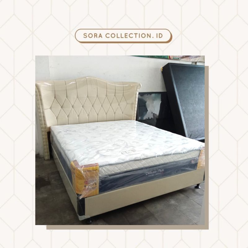 Central Springbed Deluxe Plus Pocket 160x200 cm + Divan Wings Full Set
